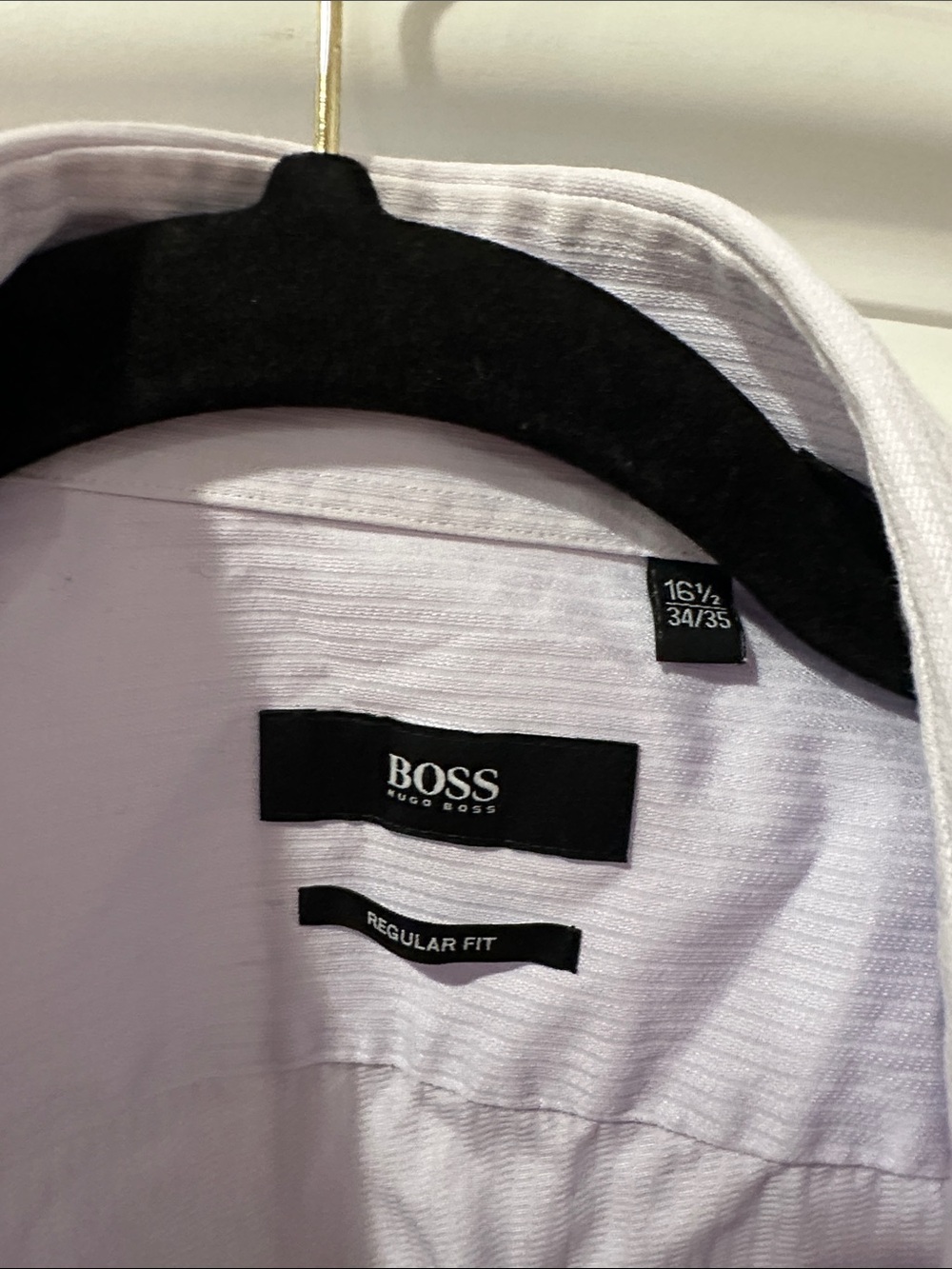 Hugo Boss Lavender Men's Dress Shirt - Light Purple - Picture 3 of 6